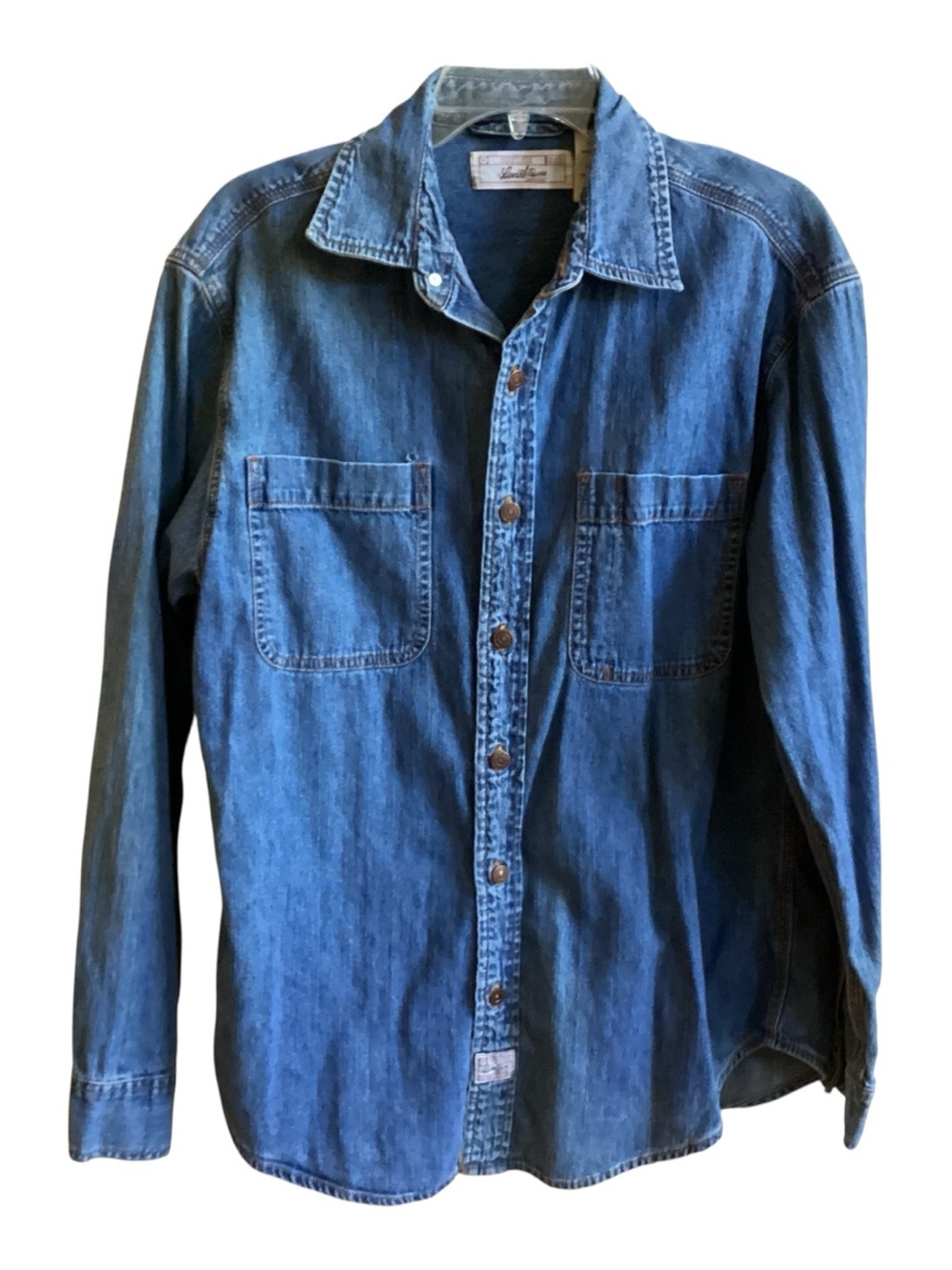 Levi’s Signature Men's Blue Denim Button-Up Shirt Size M